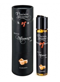 Массажное масло с ароматом карамели Huile de Massage Gourmande Caramel - 59 мл. - Plaisir Secret - купить с доставкой в Евпатории