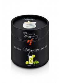 Массажная свеча с ароматом мохито Bougie de Massage Mojito - 80 мл. - Plaisir Secret - купить с доставкой в Евпатории