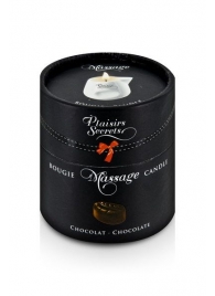 Массажная свеча с ароматом шоколада Bougie de Massage Gourmande Chocolat - 80 мл. - Plaisir Secret - купить с доставкой в Евпатории