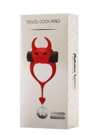 Красное эрекционное кольцо в форме дьяволенка DEVOL COCKRING - Adrien Lastic - в Евпатории купить с доставкой