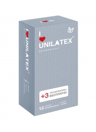 Презервативы с точками Unilatex Dotted - 12 шт. + 3 шт. в подарок - Unilatex - купить с доставкой в Евпатории