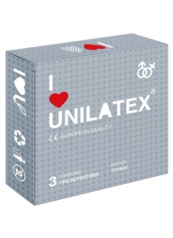 Презервативы с точками Unilatex Dotted - 3 шт. - Unilatex - купить с доставкой в Евпатории