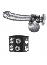 Ремень на член и мошонку 1.5  Cock Ring With Ball Strap - BlueLine - купить с доставкой в Евпатории