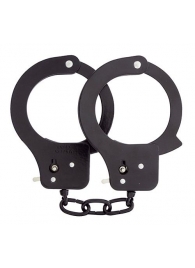 Чёрные наручники из листового металла BONDX METAL CUFFS BLACK - Dream Toys - купить с доставкой в Евпатории