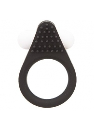 Чёрное эрекционное кольцо LIT-UP SILICONE STIMU RING 1 BLACK - Dream Toys - в Евпатории купить с доставкой