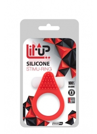 Красное эрекционное кольцо LIT-UP SILICONE STIMU RING 1 RED - Dream Toys - в Евпатории купить с доставкой