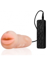 Мастурбатор-ротик с вибрацией REALSTUFF VIBRATING MASTURBATOR MOUTH - Dream Toys - в Евпатории купить с доставкой