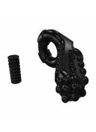 Чёрное эрекционное виброкольцо Tickle - Bathmate - в Евпатории купить с доставкой