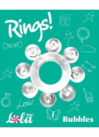 Прозрачное эрекционное кольцо Rings Bubbles - Lola Games - в Евпатории купить с доставкой