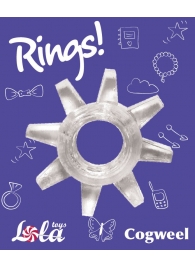 Прозрачное эрекционное кольцо Rings Cogweel - Lola Games - в Евпатории купить с доставкой