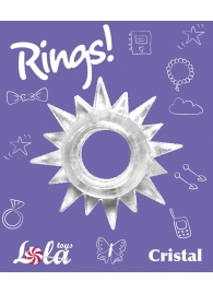 Прозрачное эрекционное кольцо Rings Cristal - Lola Games - в Евпатории купить с доставкой