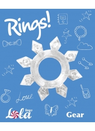 Прозрачное эрекционное кольцо Rings Gear - Lola Games - в Евпатории купить с доставкой