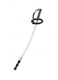 Силиконовый уретральный плаг со сменными фиксирующими кольцами Metal - ToyFa - купить с доставкой в Евпатории