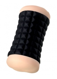 Двухсторонний мастурбатор JOS JANICE в черном цилиндре - JOS - в Евпатории купить с доставкой