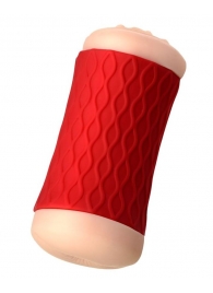 Двухсторонний мастурбатор JOS  NADIN в красном цилиндре - JOS - в Евпатории купить с доставкой