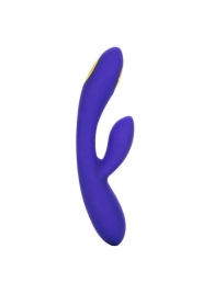 Фиолетовый вибратор с функцией электростимуляции Intimate E-Stimulator Dual Wand - 21,5 см. - California Exotic Novelties - купить с доставкой в Евпатории