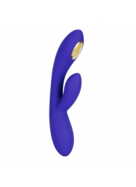 Фиолетовый вибратор с функцией электростимуляции Intimate E-Stimulator Dual Wand - 21,5 см. - California Exotic Novelties - купить с доставкой в Евпатории