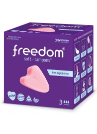 Женские гигиенические тампоны без веревочки FREEDOM normal - 3 шт. - Freedom - купить с доставкой в Евпатории