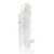 Закрытая прозрачная рельефная насадка Crystal sleeve - 13 см. - Erowoman-Eroman - в Евпатории купить с доставкой