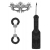 Черный игровой набор Introductory Bondage Kit №4 - Shots Media BV - купить с доставкой в Евпатории