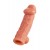 Телесная насадка на фаллос с отверстием для мошонки EXTREME SLEEVE - 17,6 см. - KOKOS - в Евпатории купить с доставкой