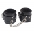 Черные оковы на ноги Obey Me Leather Ankle Cuffs - Chisa - купить с доставкой в Евпатории