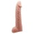 Телесная реалистичная насадка-удлинитель на пенис - 21 см. - Baile - в Евпатории купить с доставкой