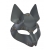 Серая маска Wolf с клепками - Sitabella - купить с доставкой в Евпатории