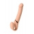 Телесный безремневой вибрострапон Vibrating Bendable Strap-On L - Strap-on-me - купить с доставкой в Евпатории