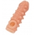 Телесная закрытая насадка с шариками Cock Sleeve Size M - 15,6 см. - KOKOS - в Евпатории купить с доставкой