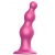 Розовая насадка Strap-On-Me Dildo Plug Beads size S - Strap-on-me - купить с доставкой в Евпатории