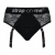 Черные трусики для насадок Diva Lingerie Harness - size S - Strap-on-me - купить с доставкой в Евпатории