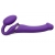 Фиолетовый безремневой вибрострапон Vibrating Bendable Strap-On - size L - Strap-on-me - купить с доставкой в Евпатории