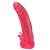 Розовая насадка для страпона с клиторальными лепестками - 18,5 см. - LOVETOY (А-Полимер) - купить с доставкой в Евпатории