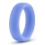 Голубое люминесцентное кольцо Silicone Glo Cock Ring - Blush Novelties - в Евпатории купить с доставкой