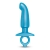 Голубая анальная пробка для массажа простаты Hither Silicone Prostate Plug - 14,3 см. - b-Vibe - в Евпатории купить с доставкой