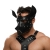 Черная кожаная маска «Собака» - Crazy Handmade - купить с доставкой в Евпатории
