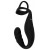 Черное эрекционное кольцо со стимуляцией промежности и анальной пробкой Cock Ring with RC Prostate Plug - Orion - в Евпатории купить с доставкой