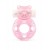 Розовое эрекционное виброкольцо в форме мишки - 1137 - в Евпатории купить с доставкой