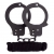 Чёрные наручники из листового металла в комплекте с веревкой BONDX METAL CUFFS LOVE ROPE SET - Dream Toys - купить с доставкой в Евпатории
