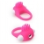 Розовое эрекционное кольцо с щеточкой LIT-UP SILICONE STIMU RING 5 - Dream Toys - в Евпатории купить с доставкой