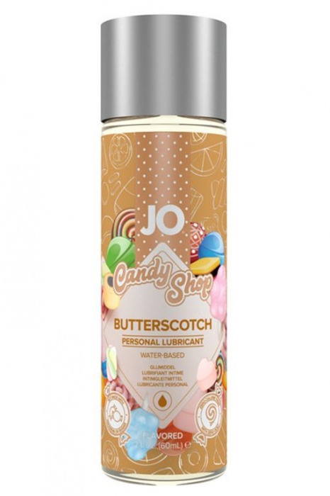 Смазка на водной основе Candy Shop Butterscotch с ароматом ирисок - 60 мл. - System JO - купить с доставкой в Евпатории