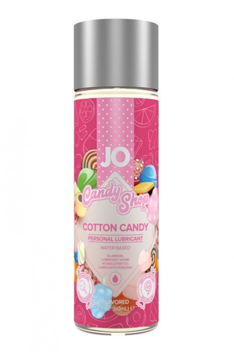 Смазка на водной основе Candy Shop Cotton Candy с ароматом сладкой ваты - 60 мл. - System JO - купить с доставкой в Евпатории