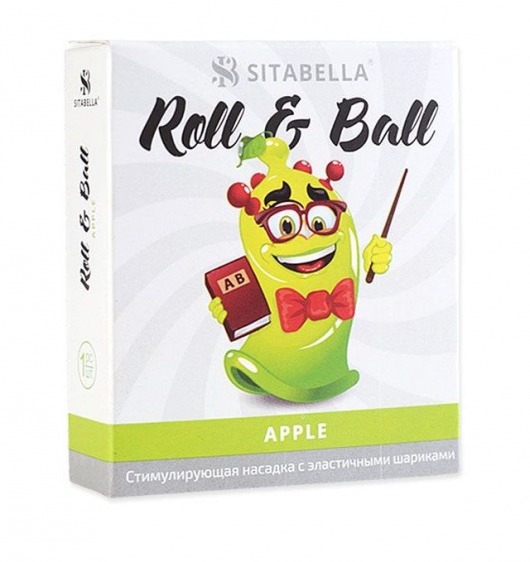 Стимулирующий презерватив-насадка Roll   Ball Apple - Sitabella - купить с доставкой в Евпатории