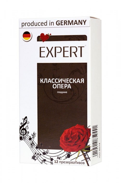 Гладкие презервативы Expert  Классическая опера  - 12 шт. - Expert - купить с доставкой в Евпатории