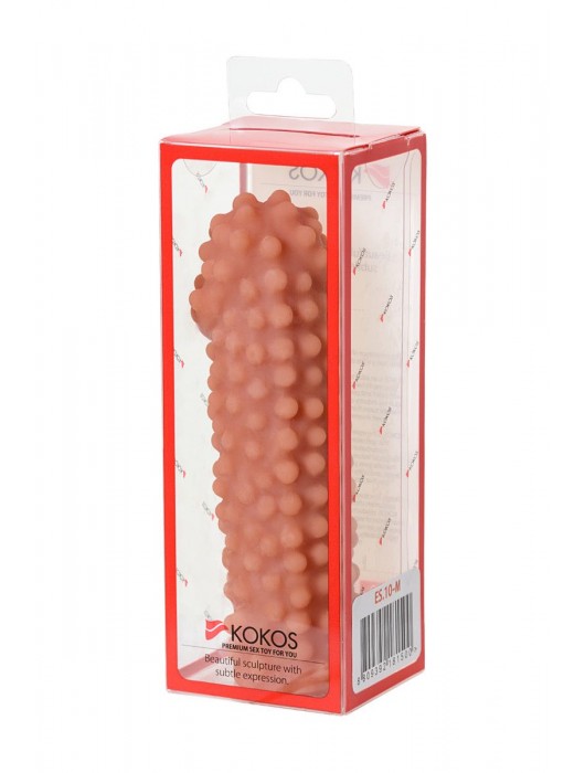 Телесная насадка на фаллос с бугорками KOKOS Extreme Sleeve 10 - 15,8 см. - KOKOS - в Евпатории купить с доставкой