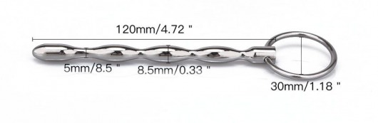 Металлический уретральный плаг с кольцом - Notabu - купить с доставкой в Евпатории