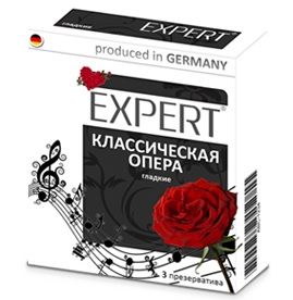 Гладкие презервативы Expert  Классическая опера  - 3 шт. - Expert - купить с доставкой в Евпатории