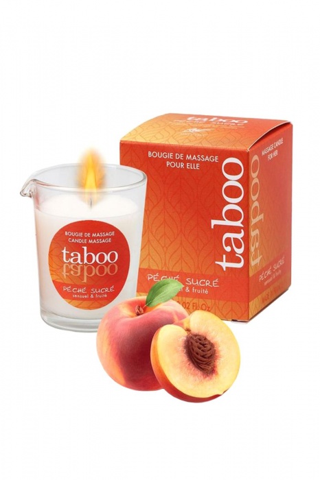 Массажное аромамасло с афродизиаками для женщин RUF Taboo Peche sucre - 60 гр. - RUF - купить с доставкой в Евпатории