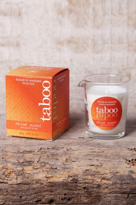 Массажное аромамасло с афродизиаками для женщин RUF Taboo Peche sucre - 60 гр. - RUF - купить с доставкой в Евпатории